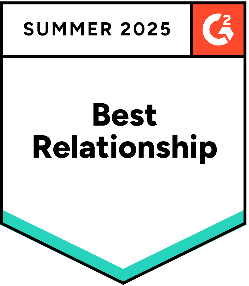 G2 Best Relationship Award - Verito Cloud Hosting Customer Satisfaction